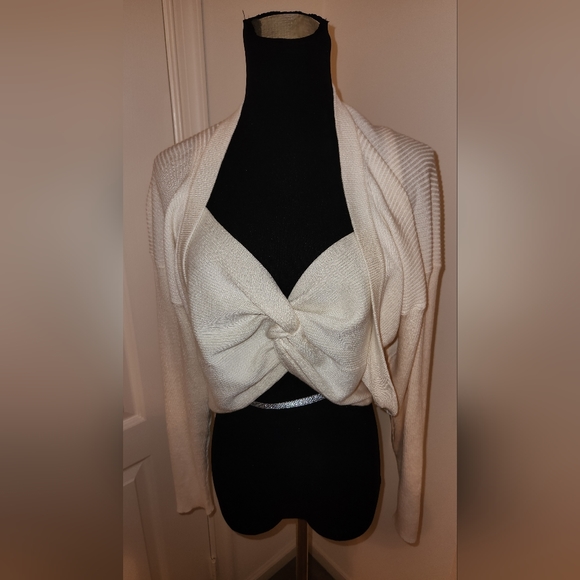 Walmart Sweaters - NWT !! 2 PIECE SWEATER SET CARDIGAN AND CROP TANK !!